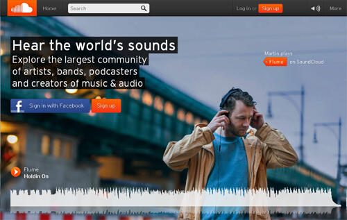 Soundcloud, streaming musica