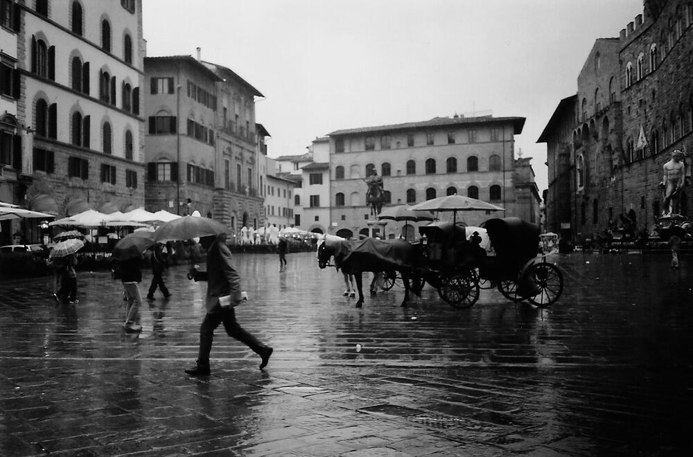 pioggia a Firenze